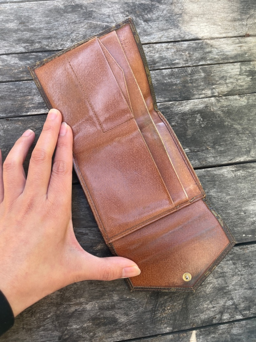 Authentic Louis Vuitton Monogram Canvas Wallet Vintage Bifold w/ Coin Pocket - Picture 3 of 14